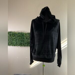 Victoria’s Secret Velour Ribbed Long Sleeve Top  Black L